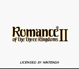 Romance of the Three Kingdoms II (NES)